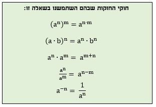 חוקי חזקות מפתרון שאלה במבחן מפע&quot;ם לדוגמא