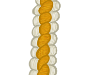 שרוך צהוב לבן